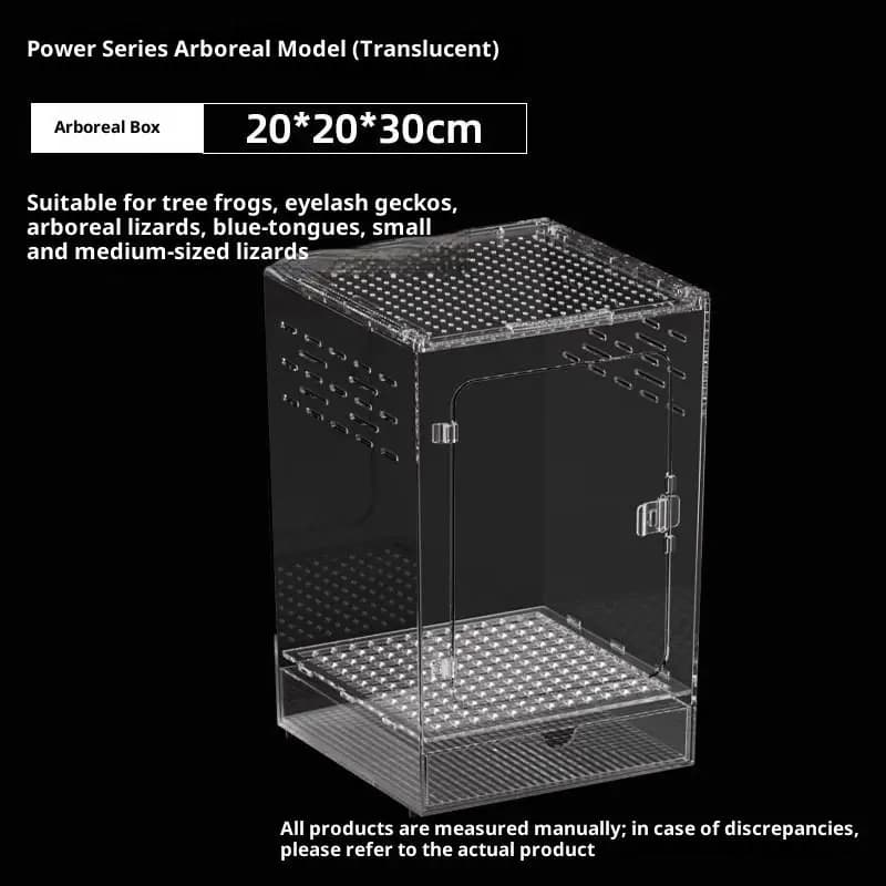Transparent Acrylic Reptile Breeding Terrarium Box