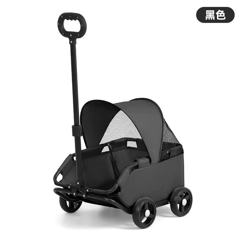 Folding Dog Stroller with Sun Cover