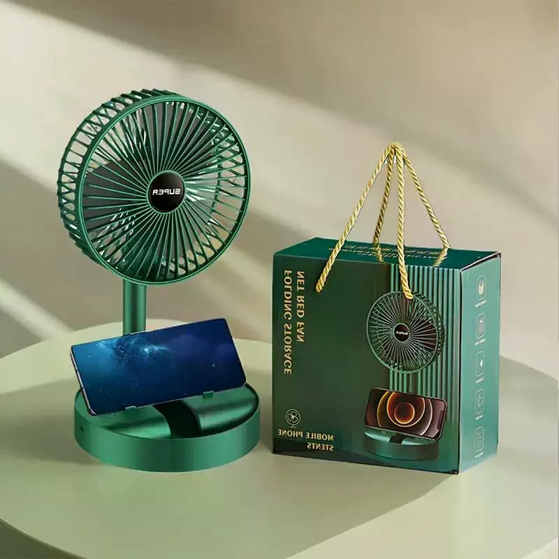 Portable Folding Adjustable Height Fan