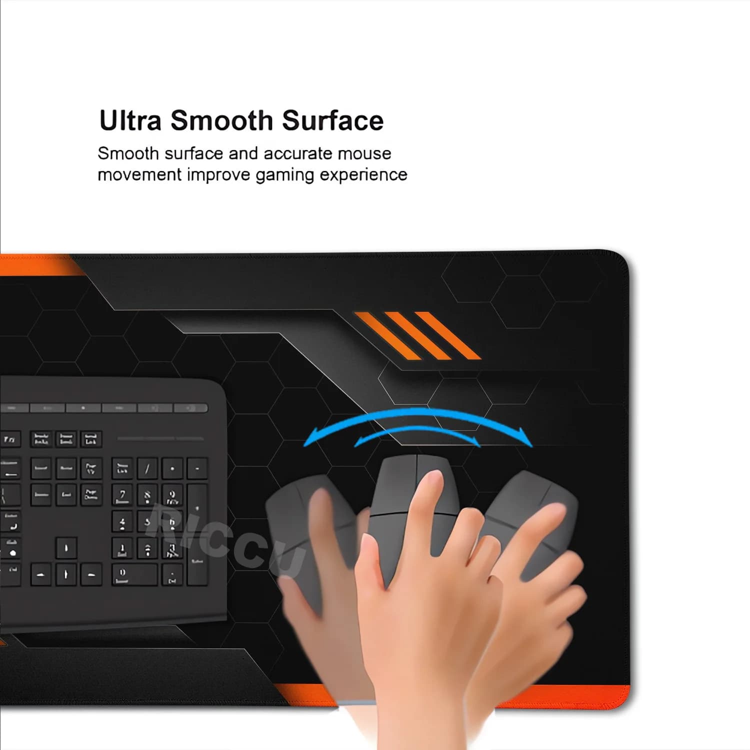 Large Gaming Desk Mouse Pad with Sci-Fi Design