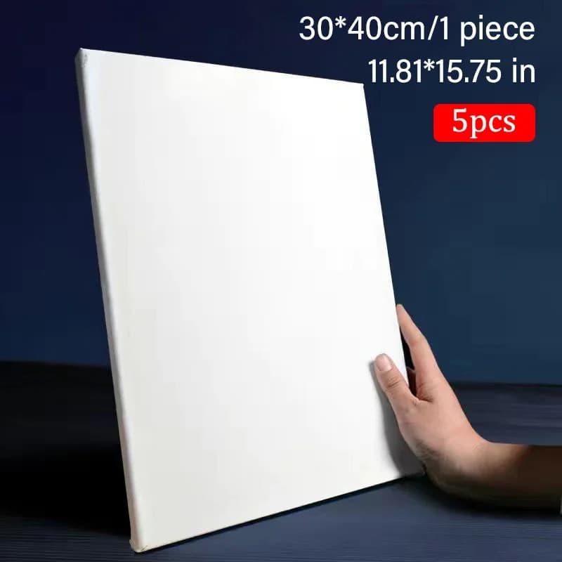 Cotton Canvas Boards Assorted Sizes Set of 5