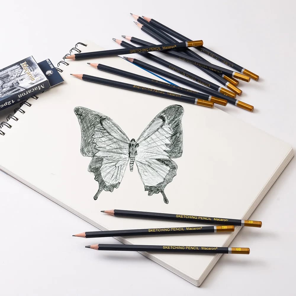 Charcoal Sketch Pencil Set 12-Piece