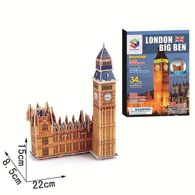 3D Jigsaw Puzzle Building Toy