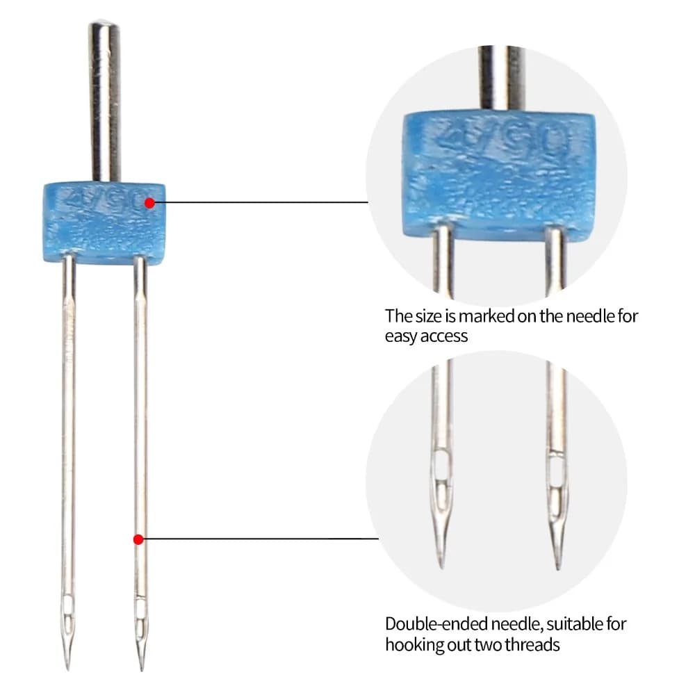 Steel Double Needle Pins Set