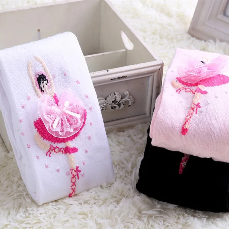 Girls Cotton Knit Tights