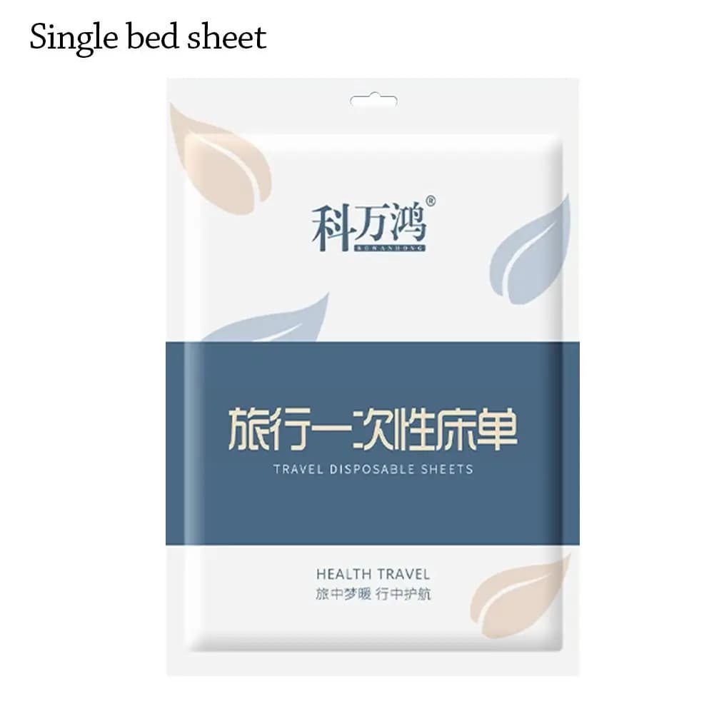 3 / 4-Piece Disposable Bed Sheet Non-Woven Bedding Set Duvet Cover Pillowcase Thickened Dirty Proof Isolation Sheets Travel