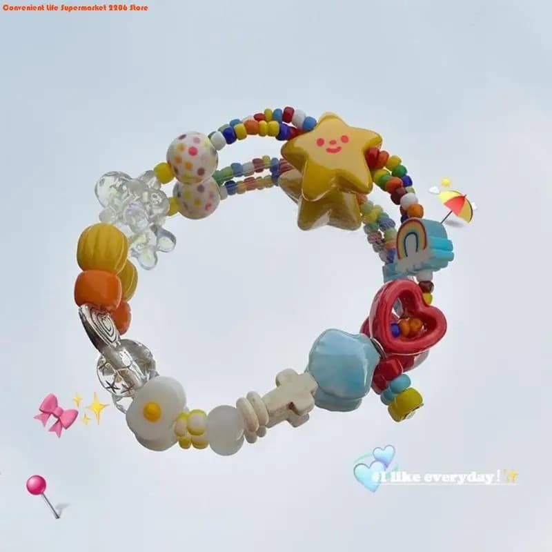 Star Bead Stretch Bracelet