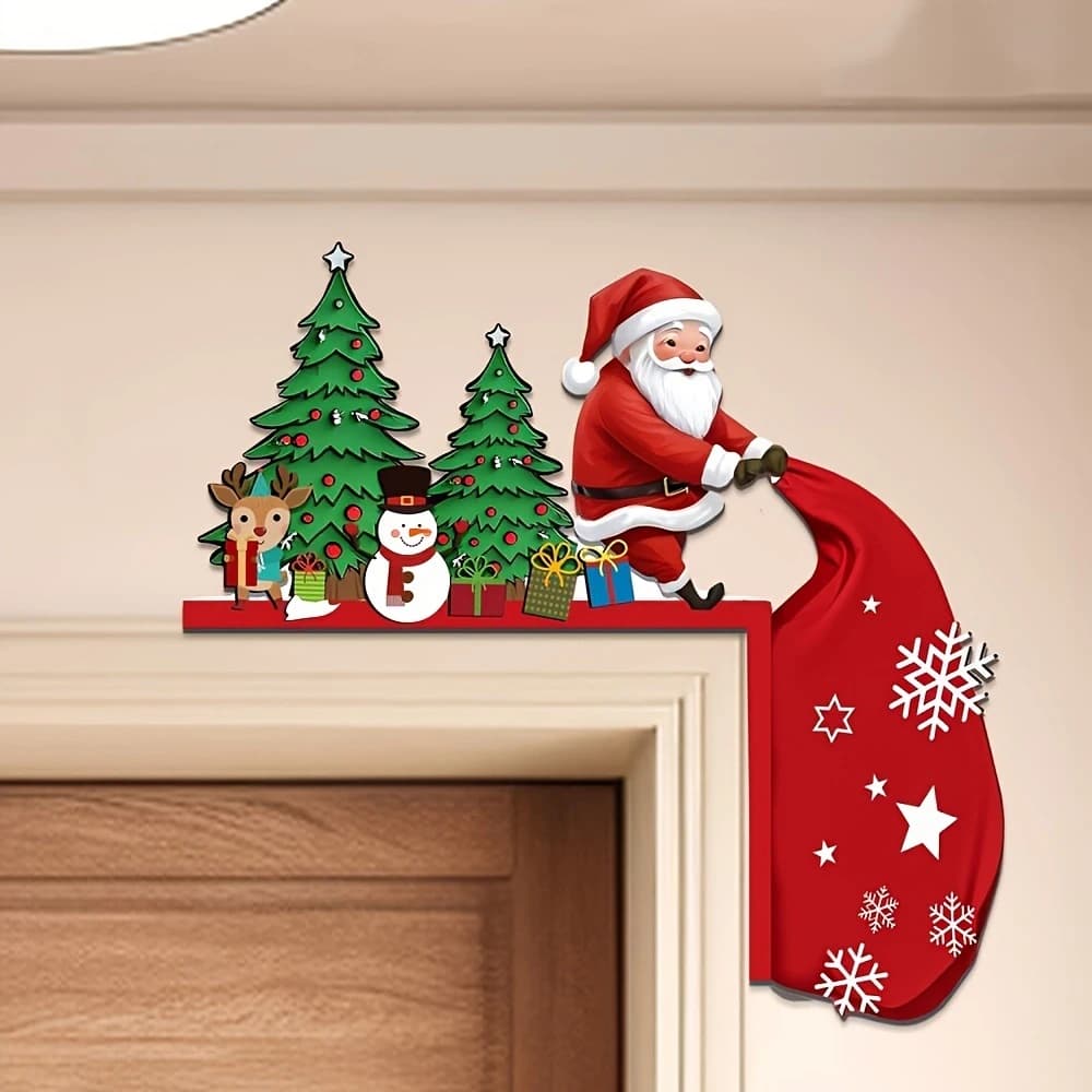 Wooden Christmas Ornaments Holiday Decorations