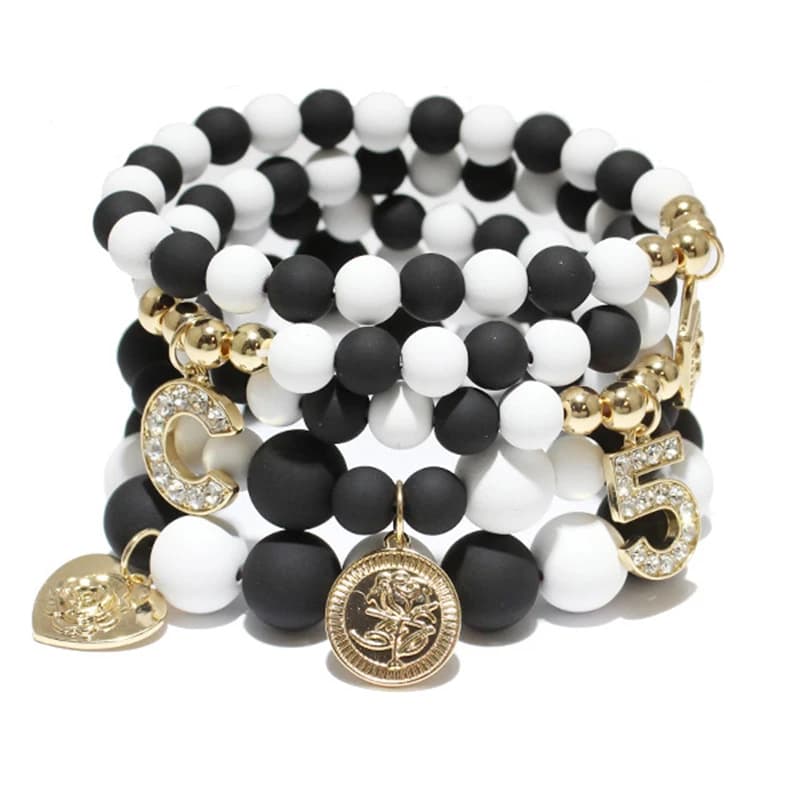 Bohemian Stretch Beaded Bracelets Set
