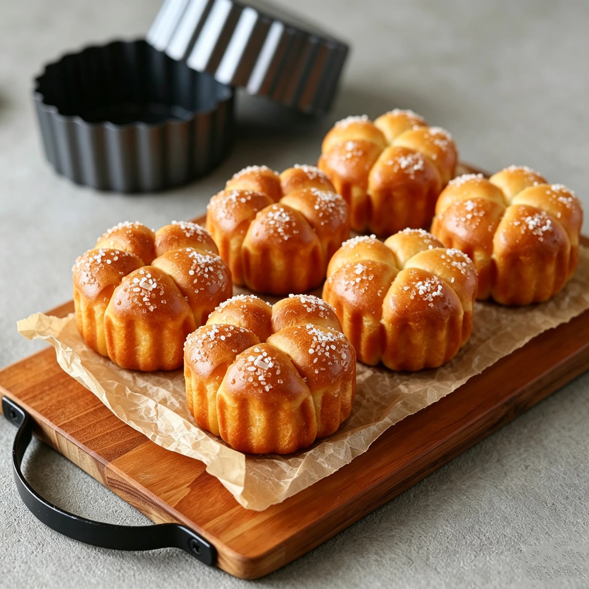 Mini Tart Pans with Deep Fixed Bottom