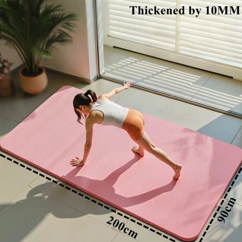 Thick Yoga Mat for Travel and Floor Workouts