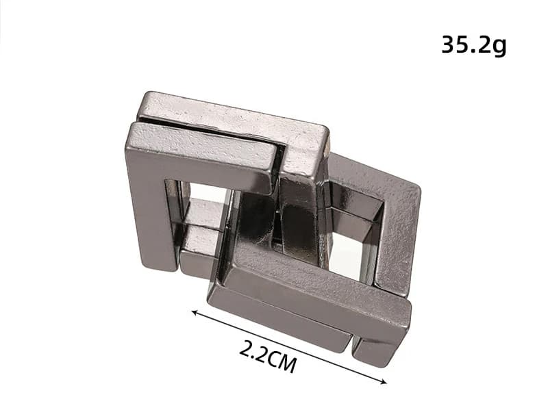 Metal Lock Brain Teaser Puzzles