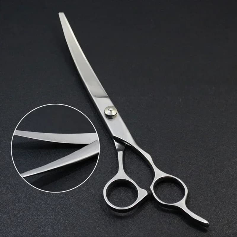Pet Grooming Scissors Dog Hair Tool Set Professional Trimming Scissors Bent Scissors  Haircutting Pet Clippers