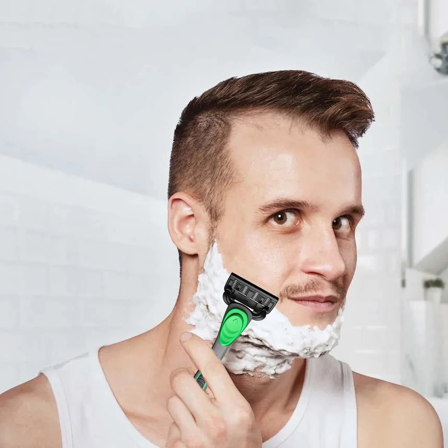 Manual Razor with 7-Layer Replaceable Blades