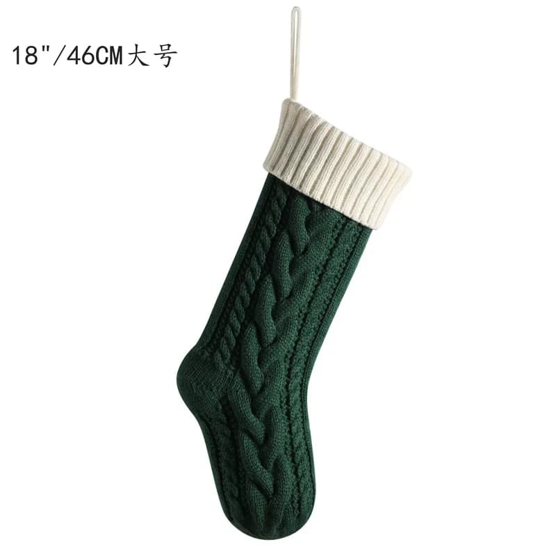 Large Knitted Christmas Stocking