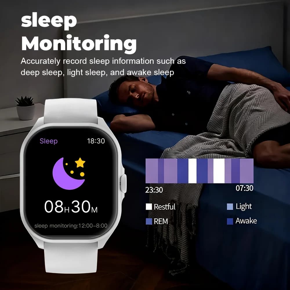 Smart Watch 1.88" HD Screen Bluetooth Calling Magnetic Charging Raise to Wake Always-On Pointer Dynamic Island Sports