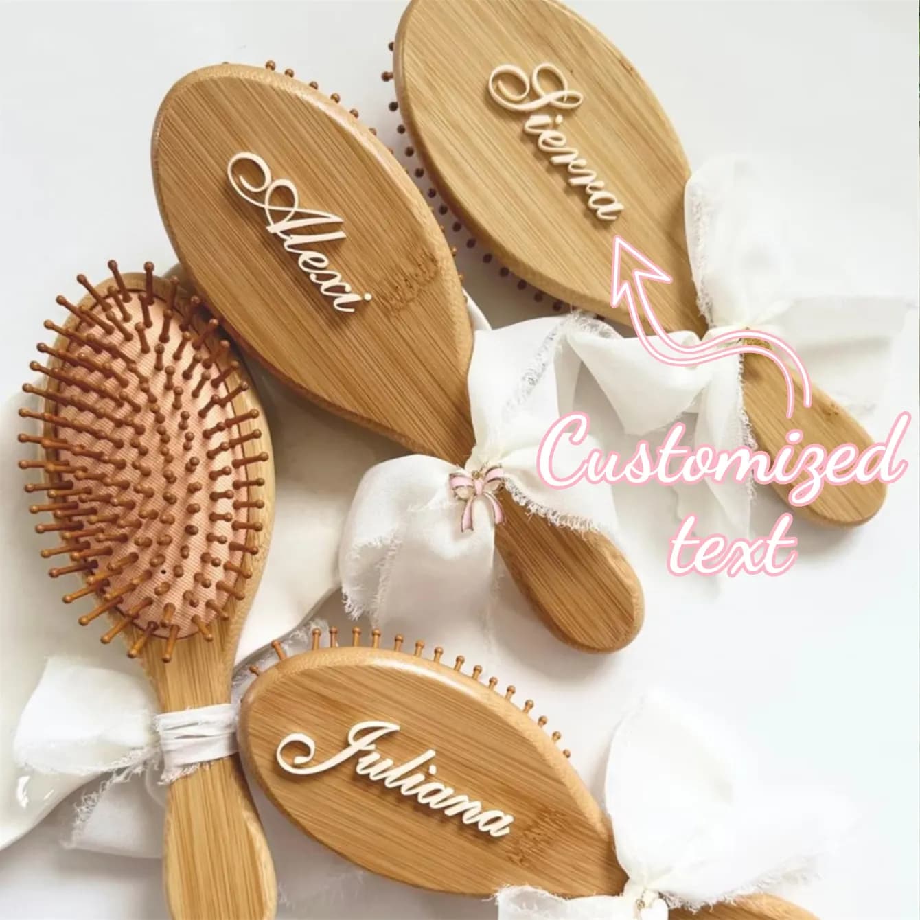 Custom Hair Brush and Comb Party Favor Set