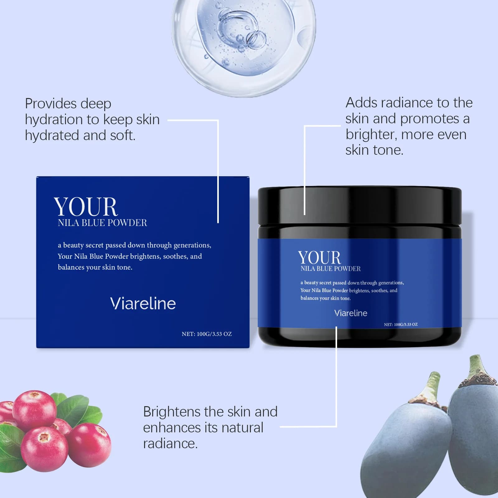 Moisturizing Brightening Facial Mask Powder