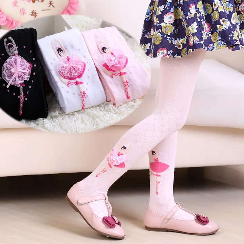 Girls Cotton Knit Tights