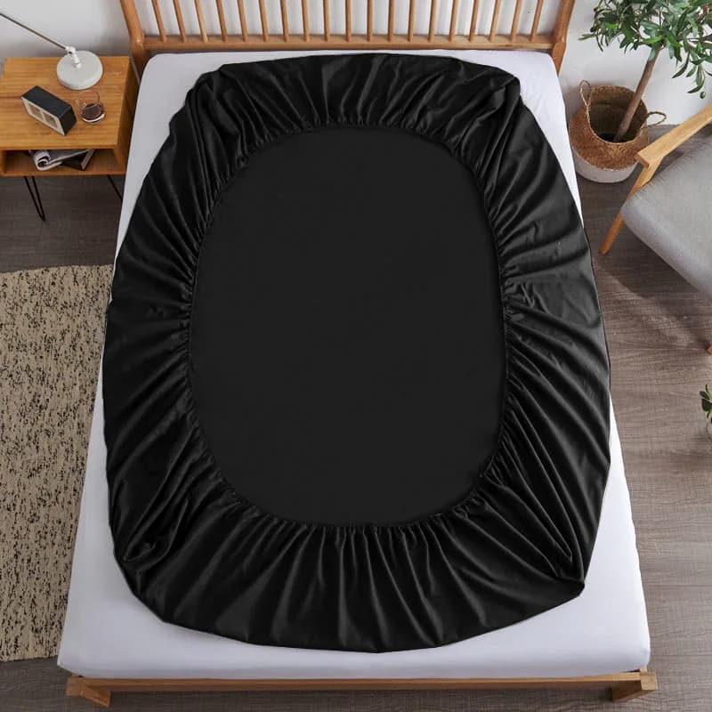 Cotton Fitted Sheet with Elastic Bands