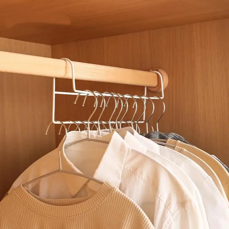 Double-Tier Closet Hanger Organizer