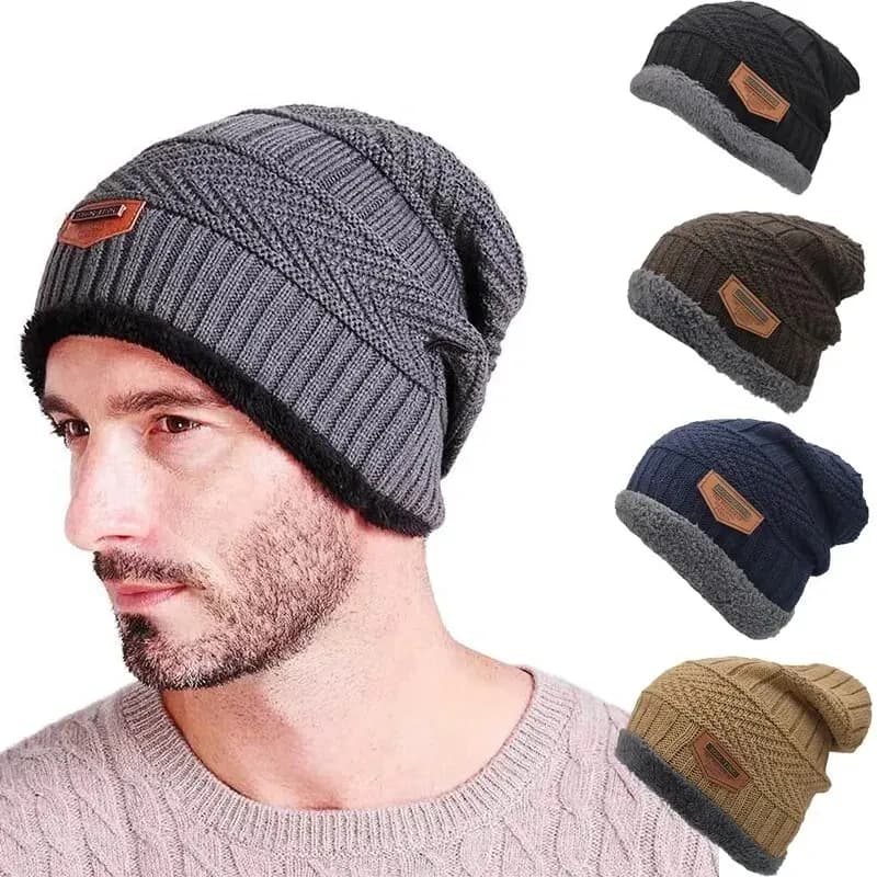 Cotton Knit Beanie Hat
