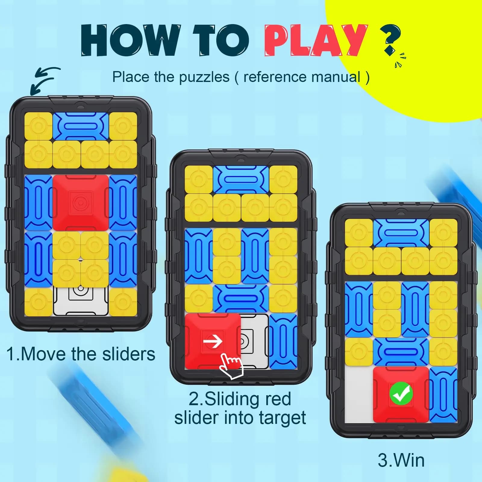 Slide Block Puzzle Brain Teaser Game