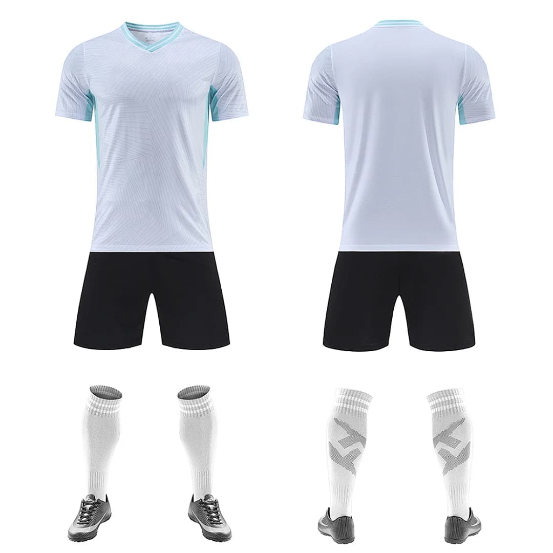 Unisex Blank Soccer Jersey Set