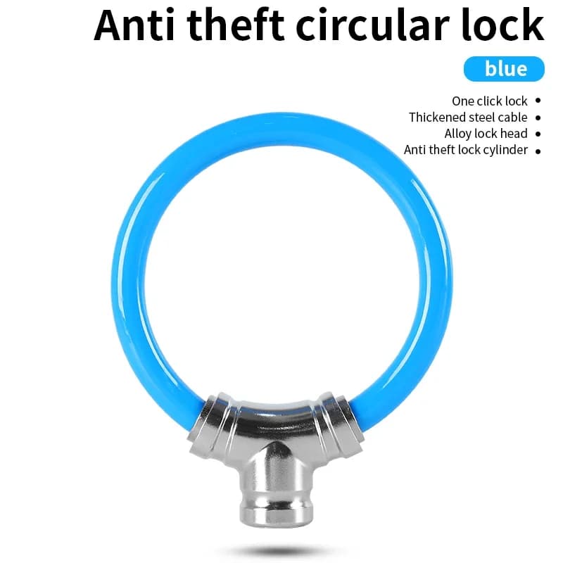 Portable Zinc Alloy Cable Bike Lock