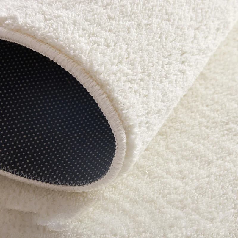 Irregular Shapes Plush Bedroom Rug