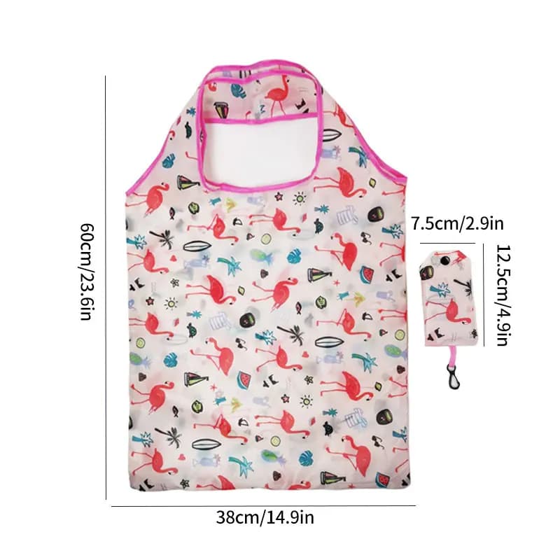 Foldable Nylon Shopping Tote Bag