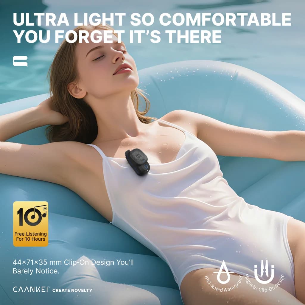 Waterproof Bluetooth Clip-On Speaker