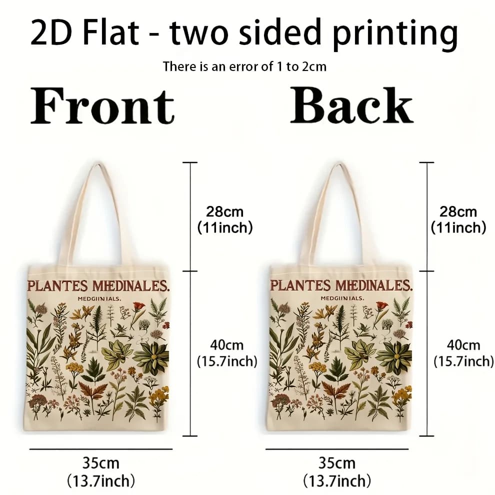 Open-Top Shopping Tote Bag