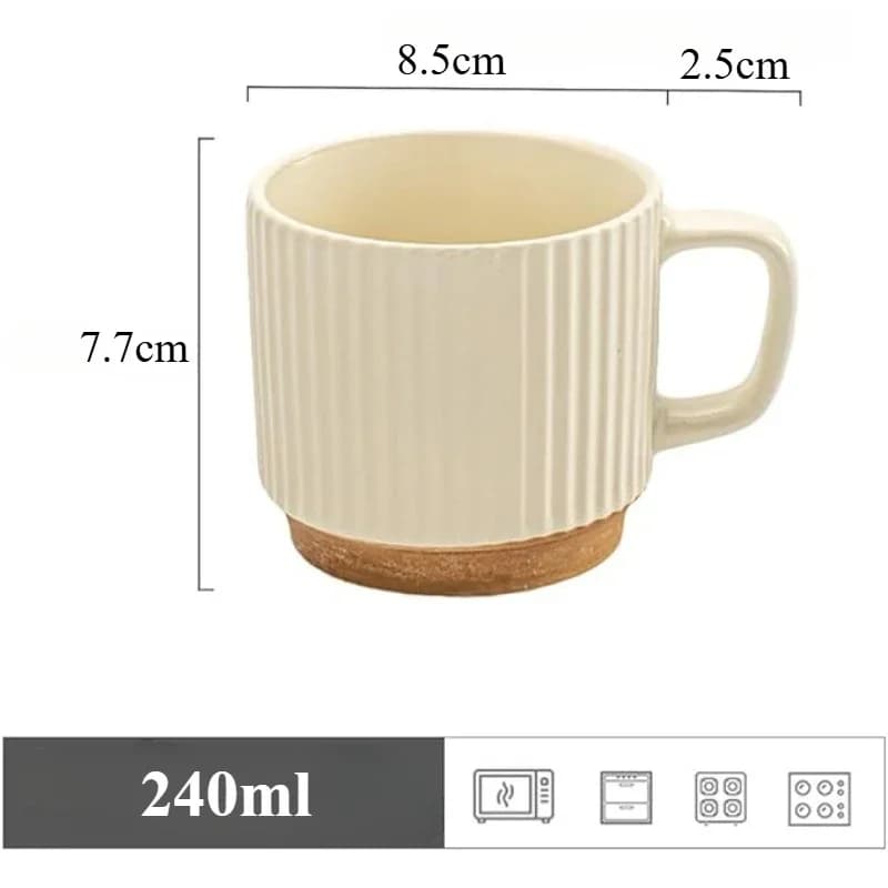 Ceramic Coffee Mugs Set of 2