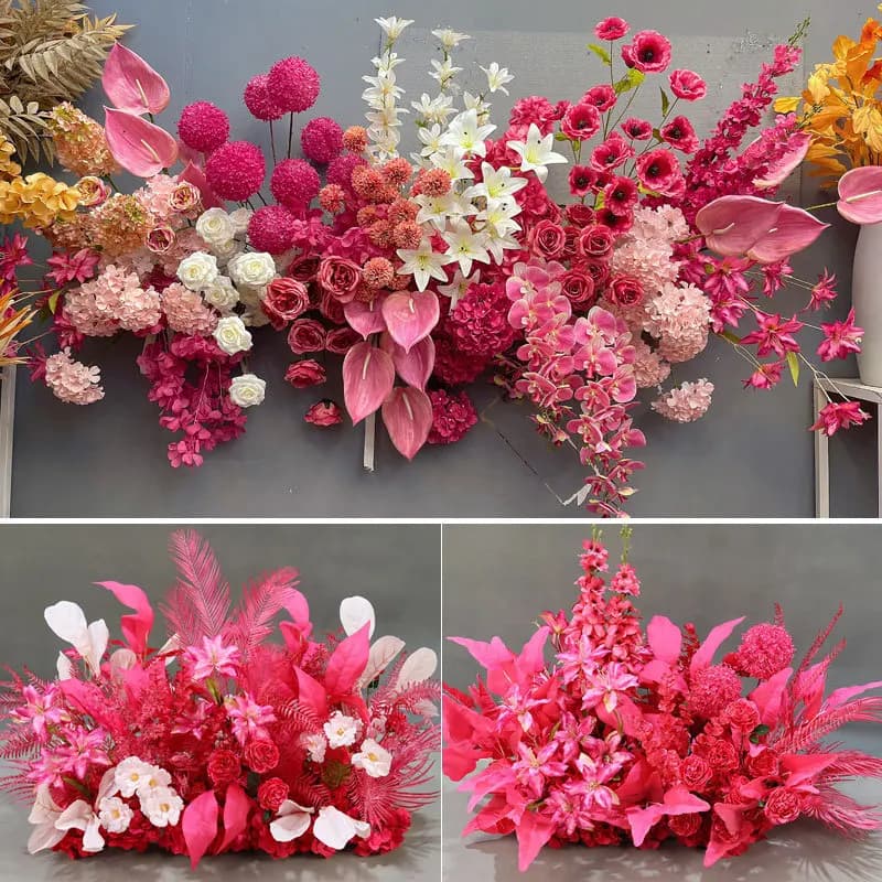 Artificial Wedding Arch Flower Arrangement Set