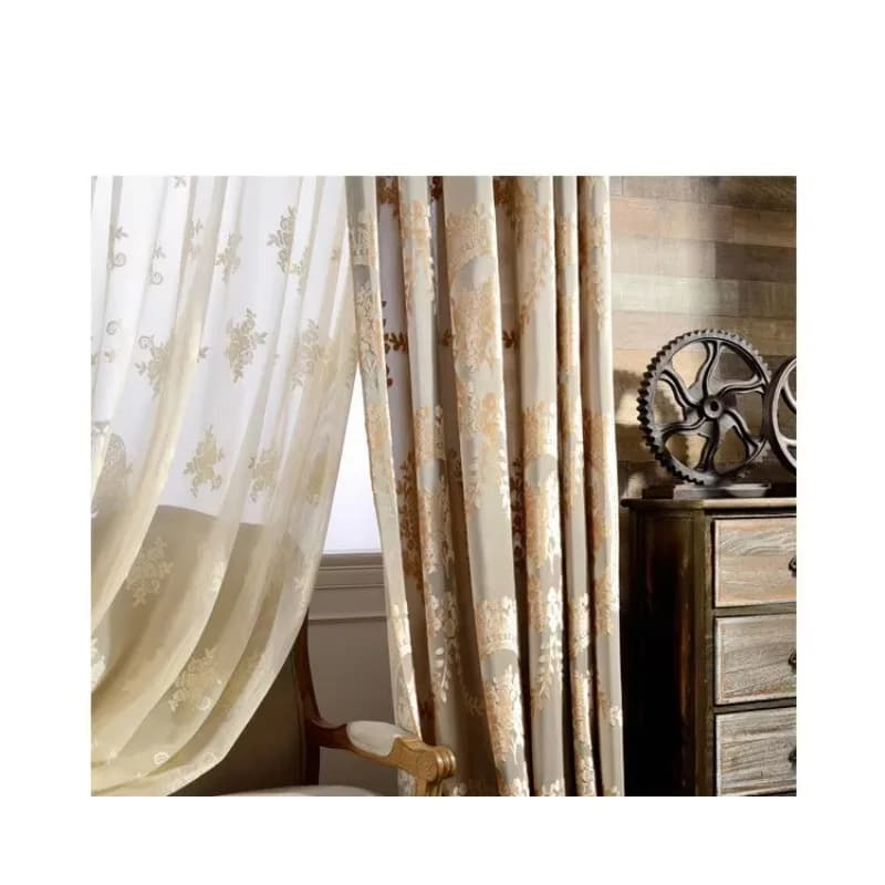 Blackout Curtains Living Room Drapes Shiny Luxury Velvet Curtains Jacquard Curtains