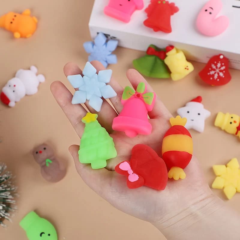 Christmas Mochi Squishy Stress Reliever Party Favors