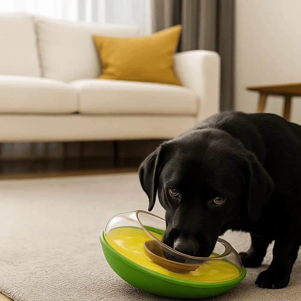 Avocado Wobble Treat Dispenser Toy for Dogs