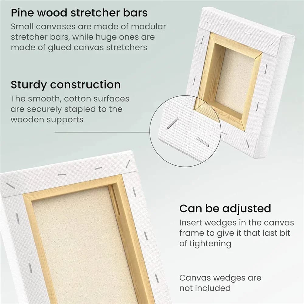 Cotton Canvas Board Set for Oil and Watercolor