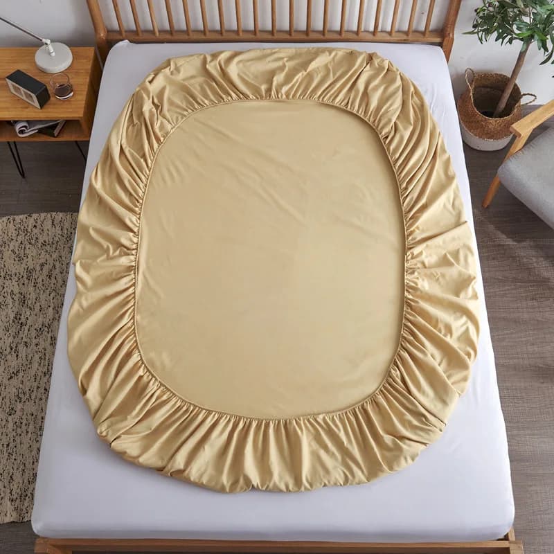 Cotton Fitted Sheet with Elastic Bands