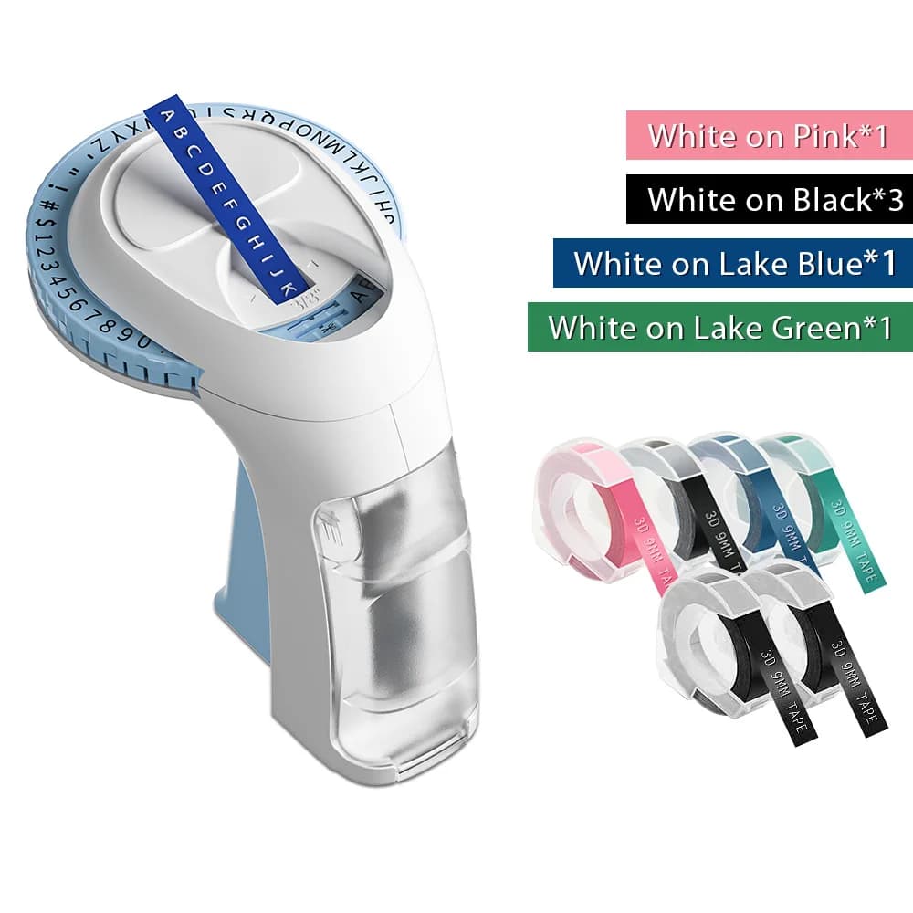 Embossing Label Maker with Tape Cartridges