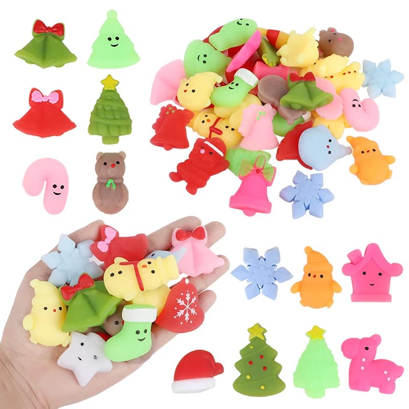 Christmas Mochi Squishy Stress Reliever Party Favors