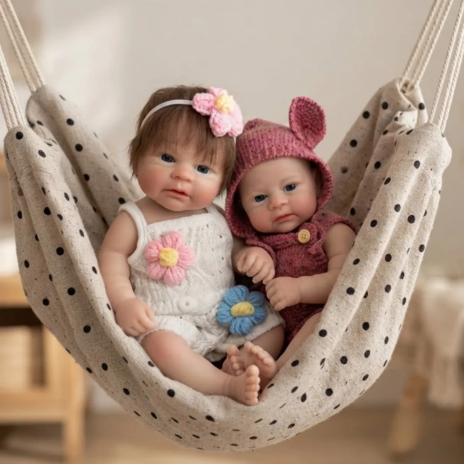Silicone Reborn Doll with Open Mouth, 13-Inch