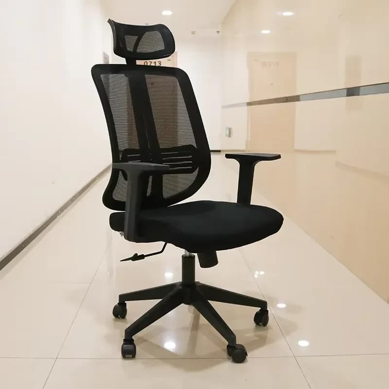 High Back Mesh Office Chair with Breathable Fabric Seat