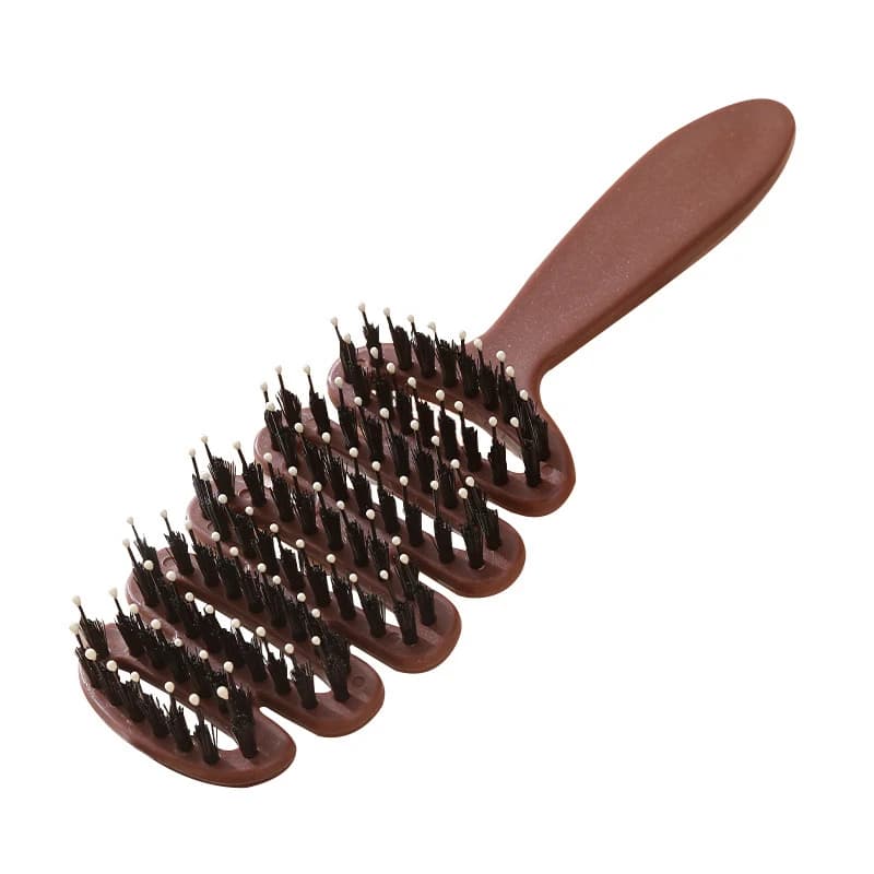 Boar Bristle Paddle Hair Brush Anti Static Comb Hairdressing Massage Comb Curly Hairbrush Salon Hair Styling Tools Makeup Tools