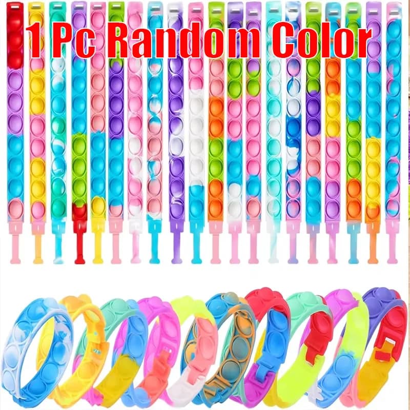 Pop Fidget Bracelets Bulk Party Favors