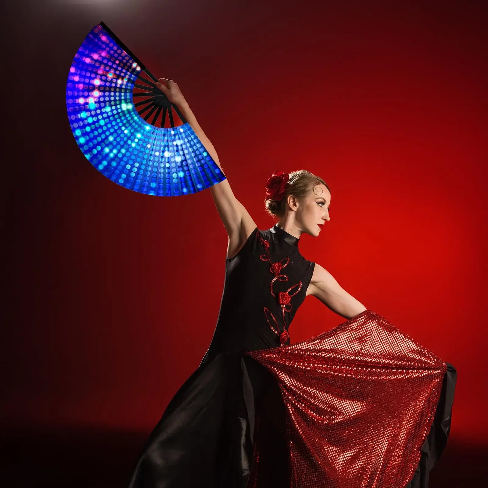 Large Foldable Kung Fu Hand Fan