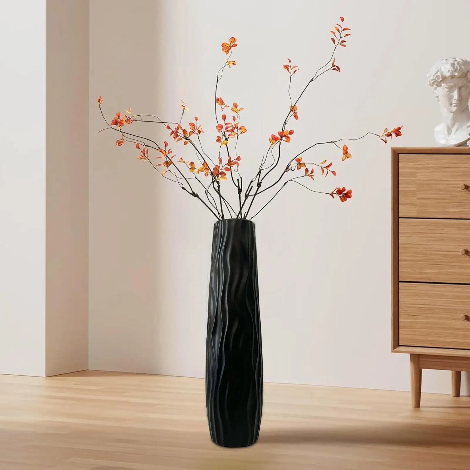 58cm Textured Floor Vase