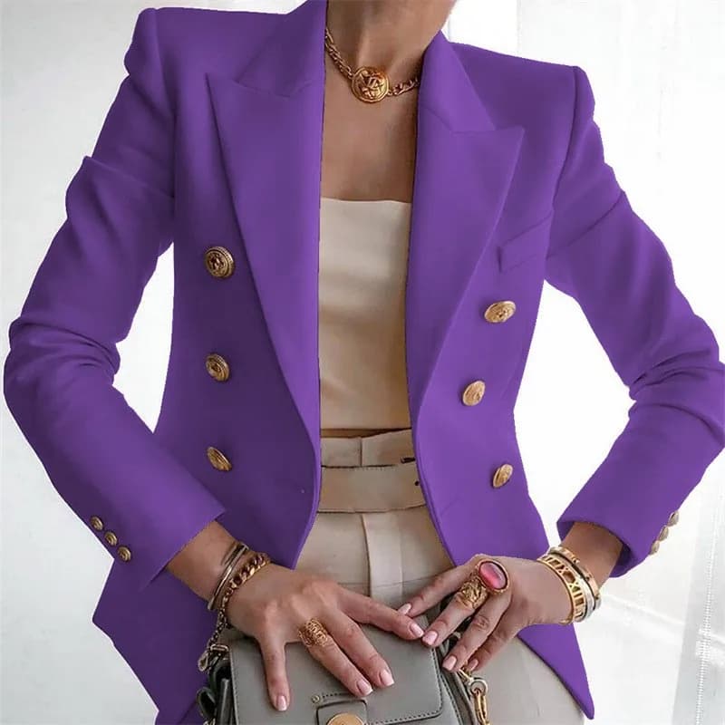 Women's Casual Long Sleeve Blazer Jacket