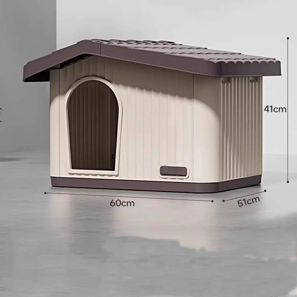 Weather-Resistant Outdoor Pet Shelter Kennel